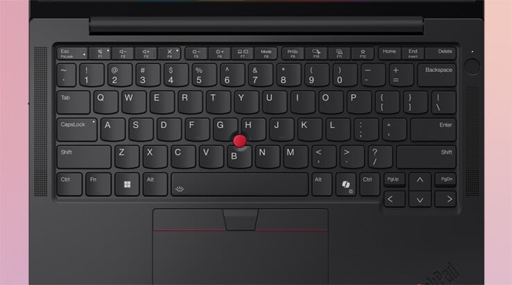 O ThinkPad X13 Gen 7 AMD inclui todos os principais dispositivos de entrada do ThinkPad, apesar de seu tamanho.