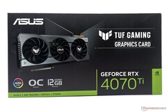Asus TUF Gaming GeForce RTX 4070 Ti varejo por US$850. (Fonte: Notebookcheck)