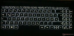 iluminação do teclado em duas etapas
