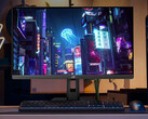 O ROG Strix XG27UCS atualizado pode alternar entre os modos 4K 160Hz e FHD 324Hz. Na foto: uma imagem promocional mostrando uma configuração com o monitor para jogos. (Fonte da imagem: Asus)