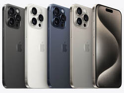 As Apple variantes de cores do iPhone 15 Pro Max (imagem: Apple)