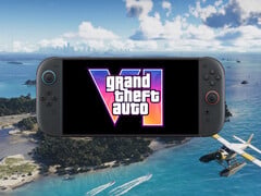 GTA 6 exibido em um console Switch 2