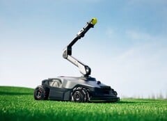 O NexLawn Master X pode jogar bolas para os cães e colher frutas das árvores. (Fonte da imagem: Mova)