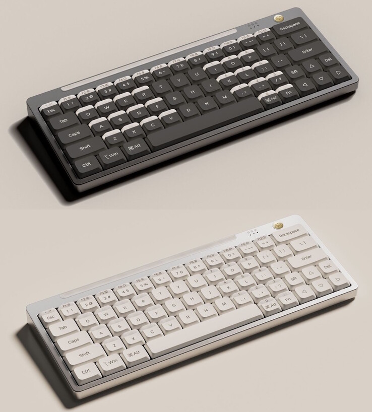 O teclado Nics Tek Hesper64(100) vem nas cores Misty Night e Sand Beige. (Fonte da imagem: Nics Tek)