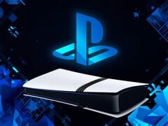 Banner para o console PS5 Pro com o logotipo PlayStation exibido