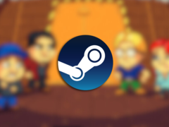 Puzzle Chambers é um jogo indie de quebra-cabeça lançado em 2017. Na foto, a imagem da capa do jogo com o logotipo do Steam sobreposto. (Fonte da imagem: Steam)