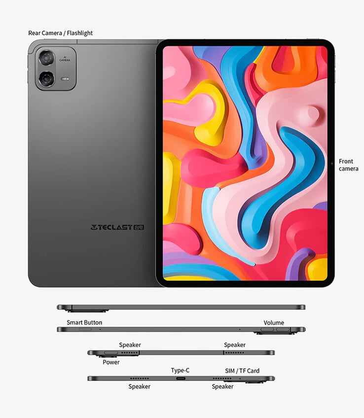 O ArtPad Air pode carregar a caneta T-Pen Stylus da Teclast indutivamente. (Fonte da imagem: Teclast)