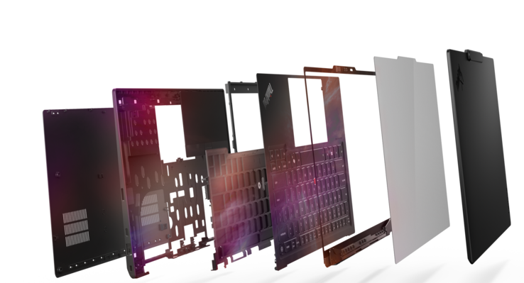 Lenovo ThinkPad X1 Carbon Gen 14 Aura Edition: Design Space Frame (fonte da imagem: Lenovo)