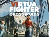 Arte promocional da capa de Virtua Fighter Crossroads