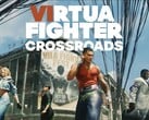 Arte promocional da capa de Virtua Fighter Crossroads