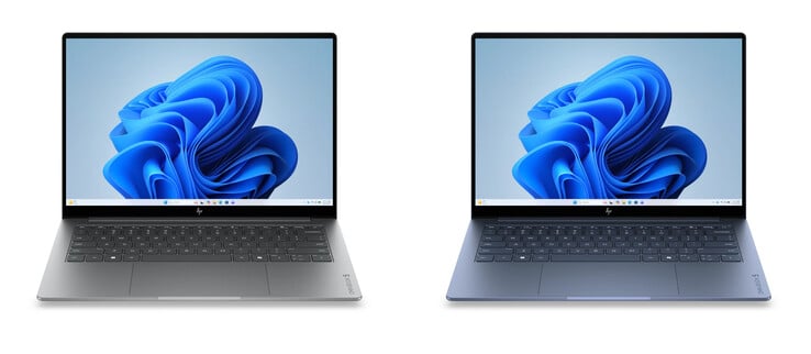O mais recente portátil da HP, equipado com o Core 7 350, está disponível nos acabamentos Smoke Silver e Starlit Blue.