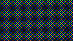 Estrutura de subpixel do painel dobrável