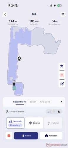 Visão geral com progresso em tempo real