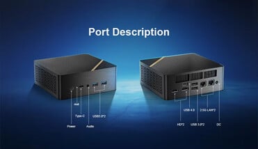 Portas do mini PC (Fonte da imagem: Chatreey)
