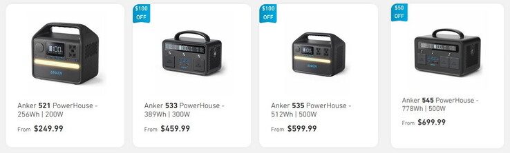 Os modelos PowerHouse da Anker - A Anker 521 com 256 Wh/200 W é a menor