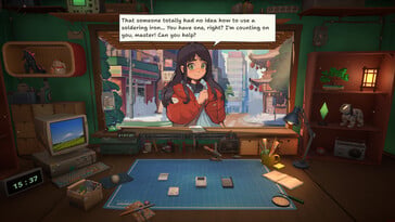 Na imagem: uma captura de tela do jogo “ReStory: Chill Electronics Repairs”.
