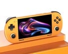 O Retroid Pocket 6 na cor amarela.