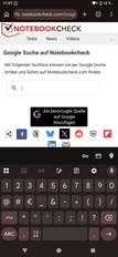 Análise do teclado do Sony Xperia 1 VIII