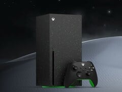 A edição com disco de 2 TB do Xbox Series X Galaxy Black, conforme ilustrado