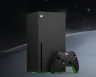 A edição com disco de 2 TB do Xbox Series X Galaxy Black, conforme ilustrado