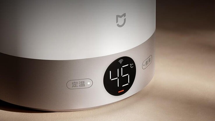 A Xiaomi Mijia Constant Temperature Kettle 3 Pro tem uma tela na base. (Fonte da imagem: Xiaomi)