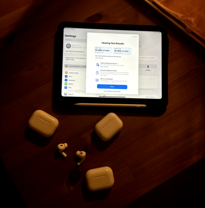 Presto! Os AirPods Pro 2 agora são aparelhos auditivos eficazes. (Fonte da imagem: Lagrange Point on Substack)