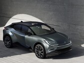 O Toyota bZ Compact SUV Concept tem uma grande tela de informação e entretenimento. (Fonte da imagem: Toyota)
