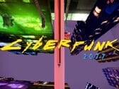 Melhor do que a versão PS4? O Cyberpunk 2077 "aparece" no PS1. (Fonte da imagem: Anders Lundbjörk/YouTube)
