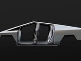 O corpo de aço inoxidável do Cybertruck é o que trouxe sua forma (imagem: Tesla)