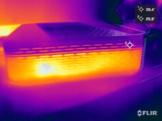 Desenvolvimento de calor durante o teste de estresse