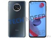 Um novo renderizador Redmi Note 9 5G. (Fonte: Weibo)