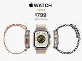 A Garmin alega indiretamente que seu relógio inteligente Enduro 2 tem uma vida útil de bateria superior em comparação com o Apple Watch Ultra (Imagem: Apple)