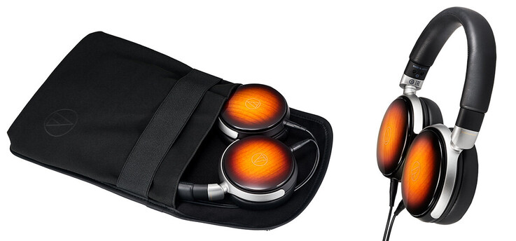 O Audio-Technica ATH-WP900SE vem com uma bolsa de transporte.