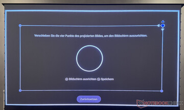 Correção manual do keystone