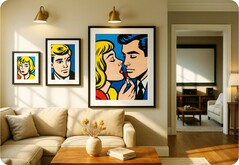 O Fraimic foi projetado para se integrar perfeitamente às impressões artísticas. (Fonte da imagem: Fraimic)