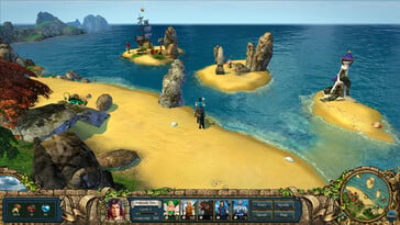 Na imagem: uma captura de tela do jogo King's Bounty: The Legend.