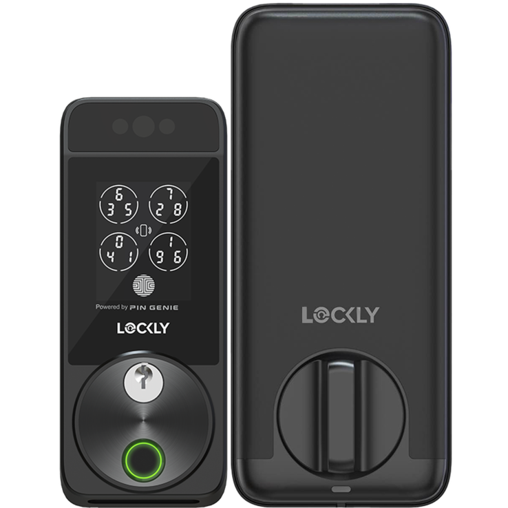 O Visage da Lockly tem uma infinidade de opções de desbloqueio: desbloqueio facial, biometria, cartões RFID, códigos PIN e as boas e velhas chaves de metal. (Fonte: Lockly)