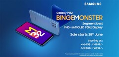 Uma nova promoção para a Galaxy M32. (Fonte: Amazon.in)