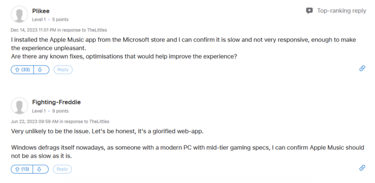 (Fonte da imagem: Apple Support Community)