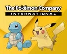 O logotipo da Pokémon Company visto acima das criaturas (Fonte da imagem: The Pokémon Company com edições)