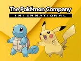 O logotipo da Pokémon Company visto acima das criaturas (Fonte da imagem: The Pokémon Company com edições)