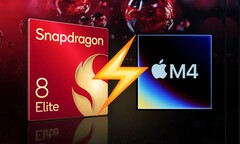O Snapdragon 8 Elite Gen 2 pode destronar o M4 iPad Pro em desempenho de núcleo único, graças à adoção do Armv9-A. (Fonte da imagem: Apple, Qualcomm, editado)