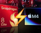 O Snapdragon 8 Elite Gen 2 pode destronar o M4 iPad Pro em desempenho de núcleo único, graças à adoção do Armv9-A. (Fonte da imagem: Apple, Qualcomm, editado)