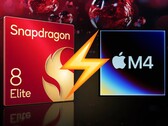 O Snapdragon 8 Elite Gen 2 pode destronar o M4 iPad Pro em desempenho de núcleo único, graças à adoção do Armv9-A. (Fonte da imagem: Apple, Qualcomm, editado)