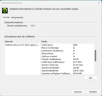 Informações do sistema da Nvidia