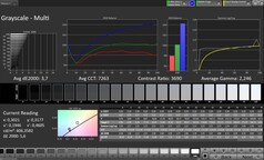 CalMAN Grayscale (Escala de cinza)