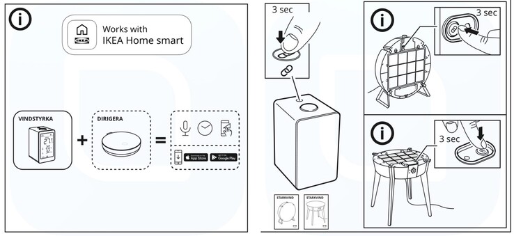 O suposto monitor de qualidade do ar inteligente IKEA VINDSTYRKA. (Fonte de imagem: iPhone Ticker)