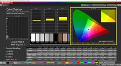 Calman ColorChecker (Perfil: sRGB, Espaço de cor alvo: sRGB)