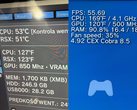 Uma captura de tela mostrando a GPU RSX e a CPU CELL do PS3 com overclock de 850 MHz e 4,1 GHz, respectivamente (fonte da imagem: Modyfikator89 on X)