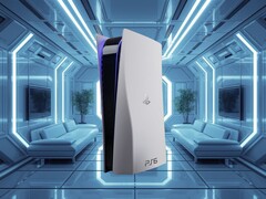 É mostrada uma maquete do console PS6